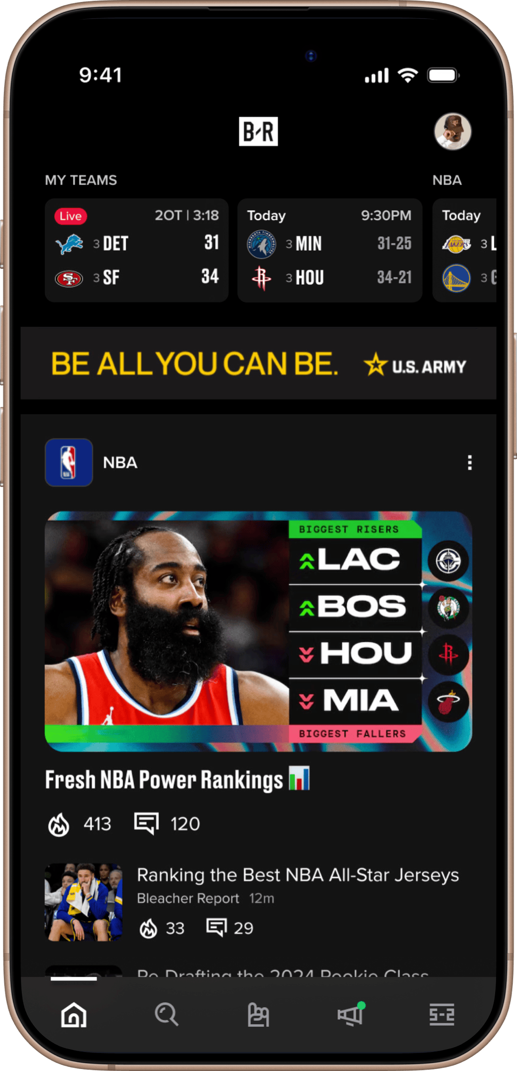Stadium component on iPhone — screen 2