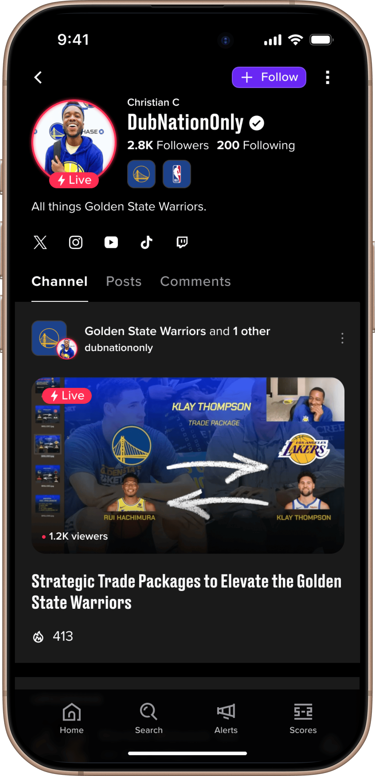 Stadium component on iPhone — screen 4